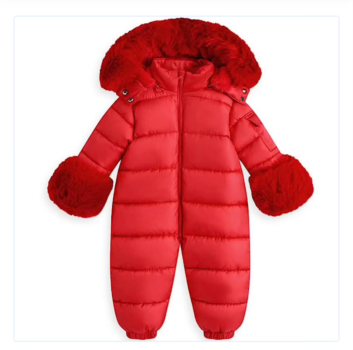 Gorgeous Red snowsuit for those chilly days
